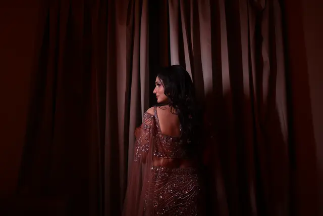 Candid engagement bridal moment by EDP Studio Lucknow