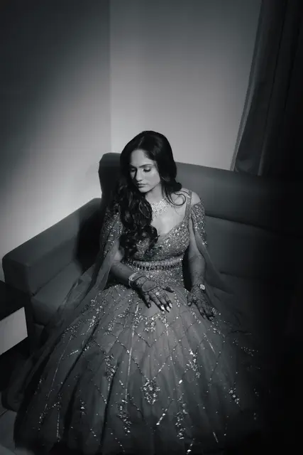 Bride photography at an engagement in Lucknow by EDP Studio