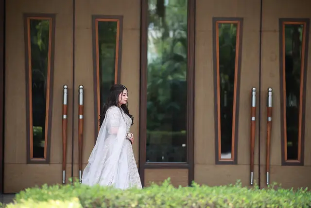 Candid engagement bridal moment by EDP Studio Lucknow