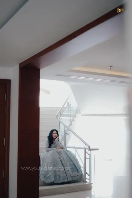 Bride photography at an engagement in Lucknow by EDP Studio