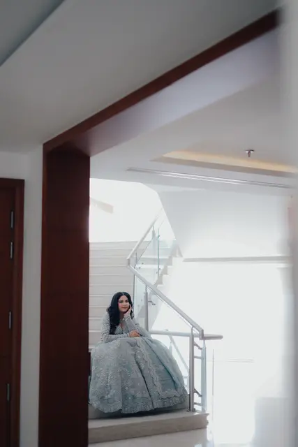 Candid engagement bridal moment by EDP Studio Lucknow