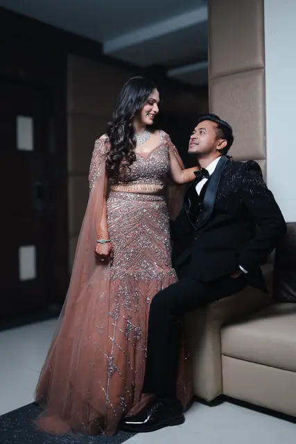 Candid engagement couple moment by EDP Studio Lucknow