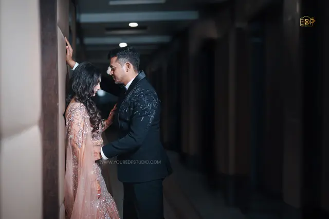 Candid engagement couple moment by EDP Studio Lucknow