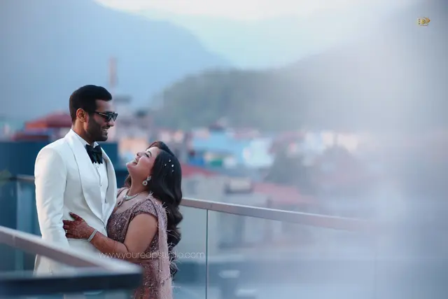 Candid engagement couple moment by EDP Studio Lucknow