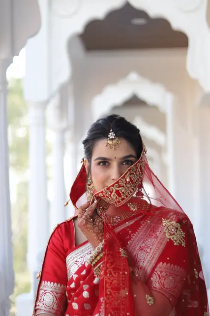Candid bride moment photographed by EDP Studio Lucknow