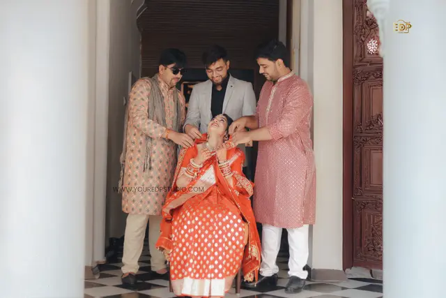 Bridal photography during a Lucknow wedding by EDP Studio