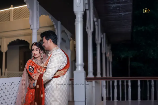 Cinematic wedding couple portrait by EDP Studio, Lucknow