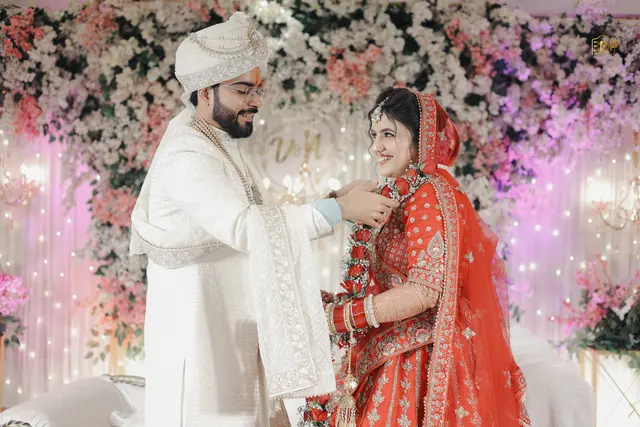 Candid wedding couple moment photographed by EDP Studio Lucknow